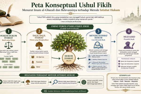 Peta Konseptual Ushul Fikih Menurut Imam al-Ghazali dan Relevansinya terhadap Metode Istinbat Hukum - Tafaqquh.id